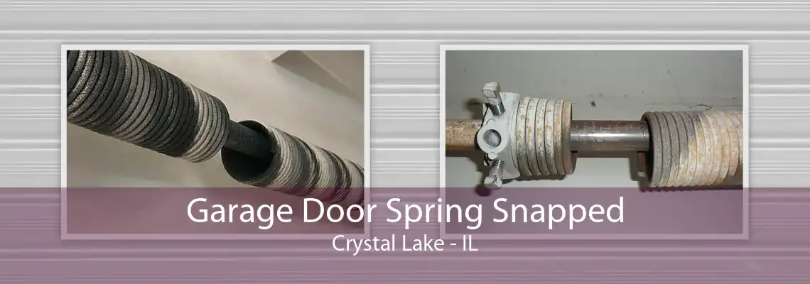 Garage Door Spring Snapped Crystal Lake - IL