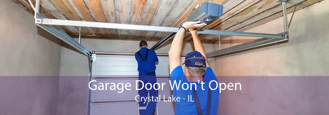 Garage Door Won't Open Crystal Lake - IL